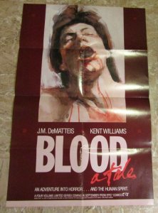 1987 BLOOD A TALE 19.5x30 Epic Comic Promo Poster FVF 7.0 Kent Williams