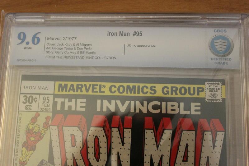 Iron Man #95 (Marvel, 1977) CBCS NM+ 9.6 White pages