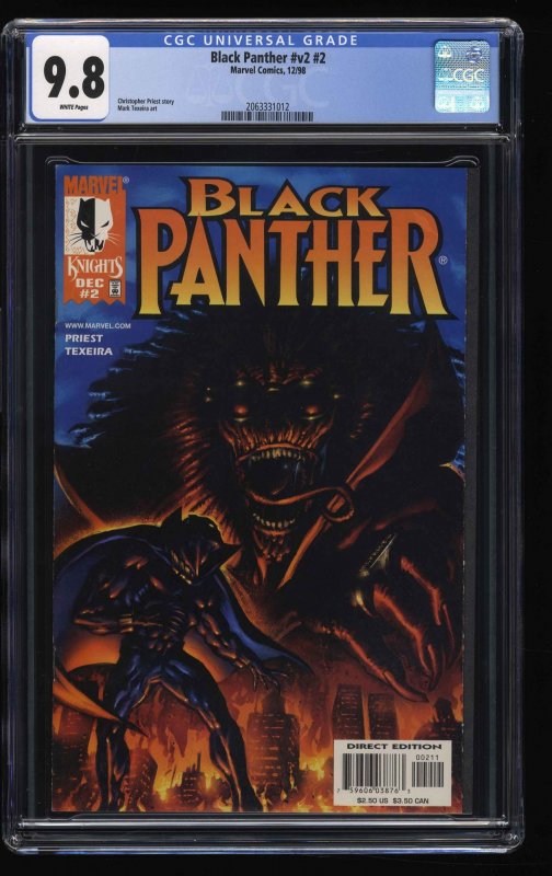 Black Panther (1998) #2 CGC NM/M 9.8 White Pages