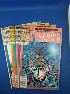 MACHINE MAN 1-4 COMPLETE VF NM BARRY SMITH 1984 FIRST IRON MAN 2000