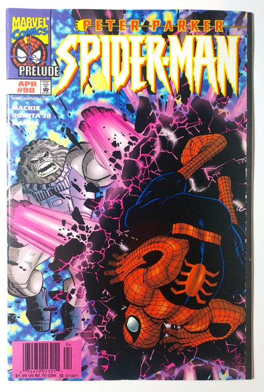 Spider-Man #90 (9.4, 1998) Debut of Spider-Man's Negative Zone Suit