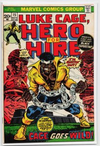 Hero for Hire #15 (1973) Luke Cage