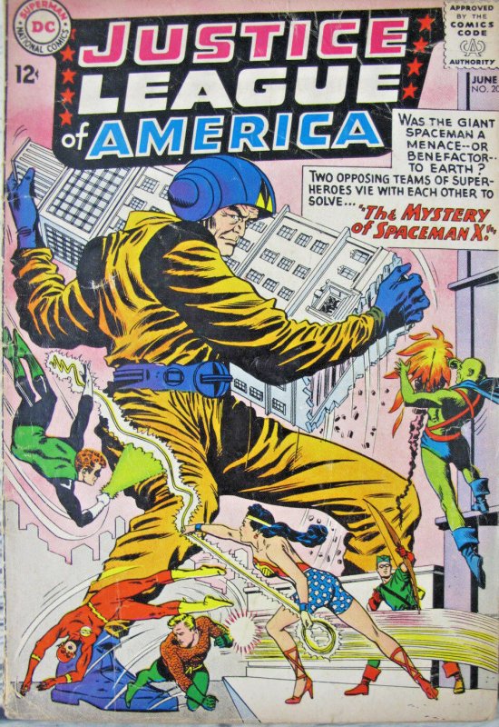 Justice League of America 1963 #20 DC Silver Age Comic Mystery of Spaceman X