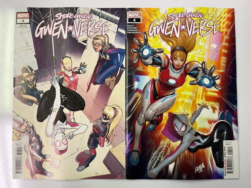 SPIDER-GWEN GWENVERSE #4 (2022) CVR A + 1:25 BENGAL NM IN-HAND PROSHIPPER 