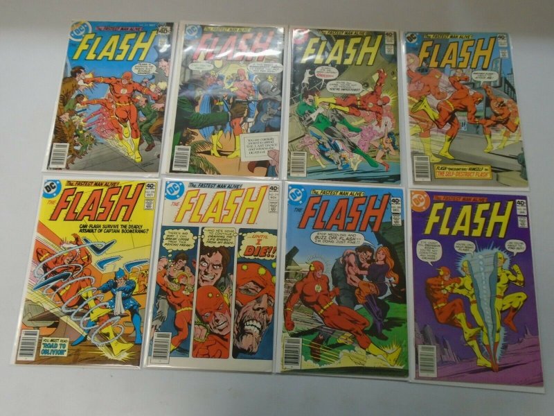 Flash comic lot 23 different 40c covers from #267-288 avg 6.0 FN (1978-80 1st Se