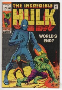 HULK #117, VF/NM, Bruce Banner, Leader, World's End, Marvel, 1968 1969