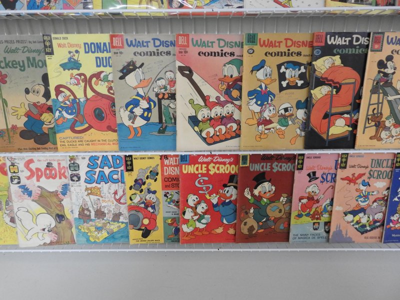 Huge Lot of 85 Cartoon Comics W/ Uncle Scrooge, Casper +More! Avg. VG/FN Cond.