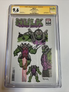 Hulk (2022) # 1 ( CGC 9.6 SS) Signed Donny Cates | 1:10 Ottley 1:10 Variant