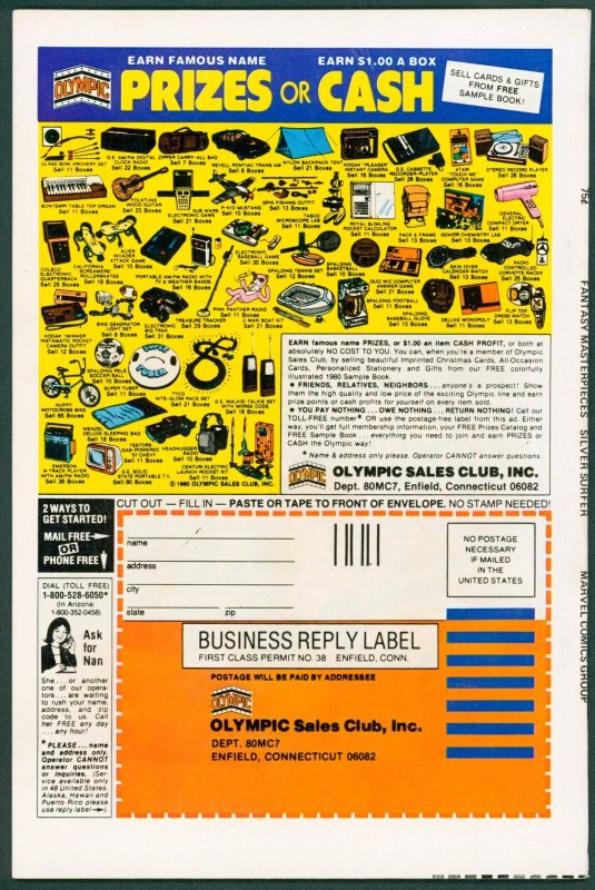 Fantasy Masterpieces 11 FN/VF 7.0 Silver Surfer Marvel 1980