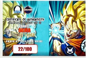 TRIBUTE: AKIRA TORIYAMA DRAGON BALL Z LA MOLE EXCLUSIVE JONATHAN URIBE SET W/COA