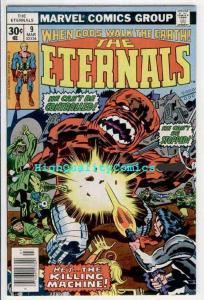 ETERNALS #8 9 10, FN to VF+, Jack Kirby, Space Gods, Killing Machine, 1976