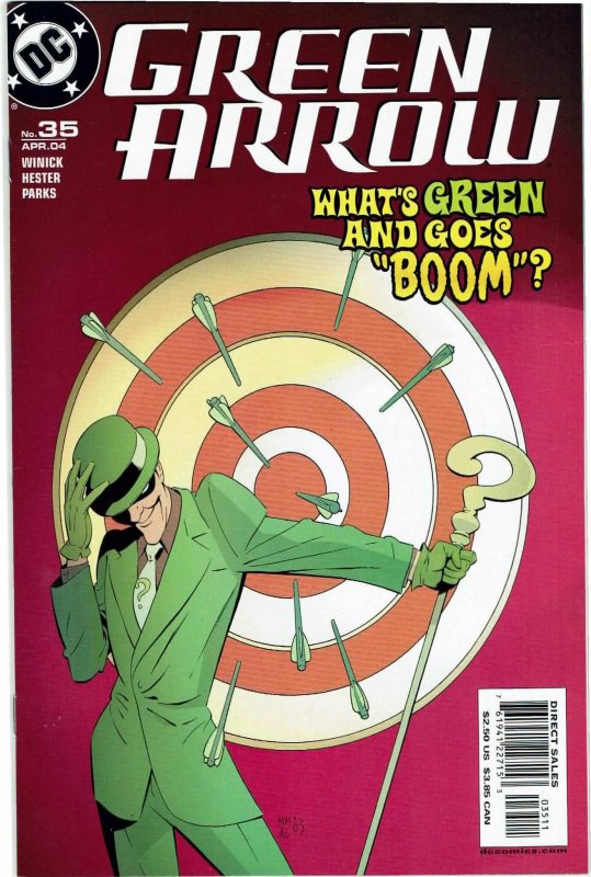 Green Arrow #35 (2001 v3) Judd Winick Riddler NM