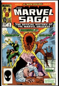 The Marvel Saga The Official History of the Marvel Universe #4 (1986) Marvel ...