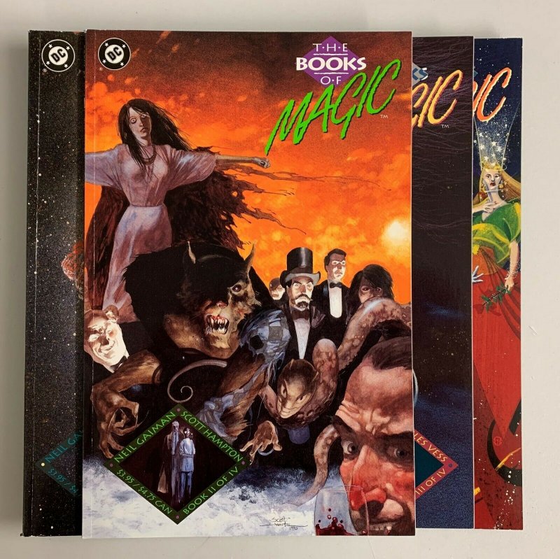 Books of Magic #1-4 Set (DC 1990) 1 2 3 4 Neil Gaiman (9.0+) 