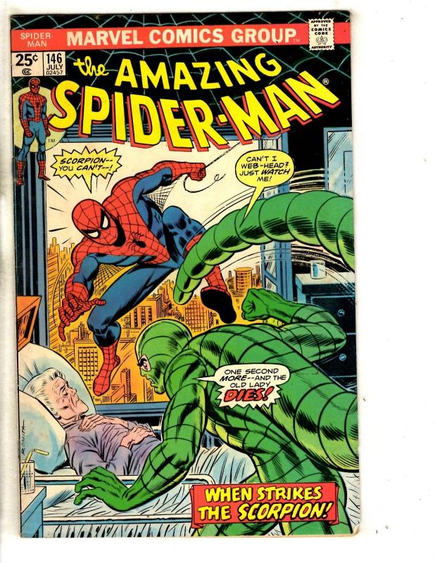 Amazing Spider-Man # 146 FN Marvel Comic Book Green Goblin Vulture Mary J JG9