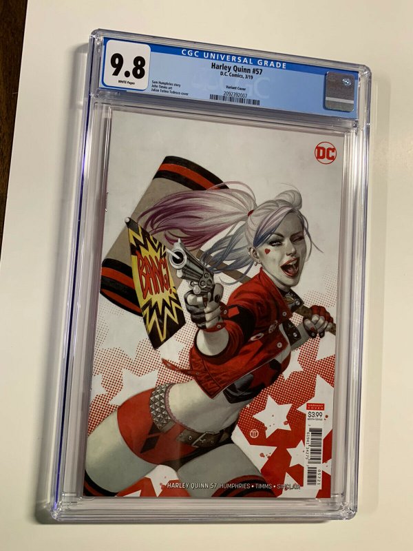 Harley Quinn 57 Cgc 9.8 Variant Edition Dc Comics