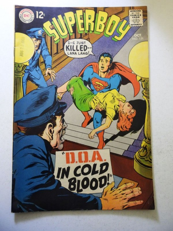 Superboy #151 (1968) VG+ Condition