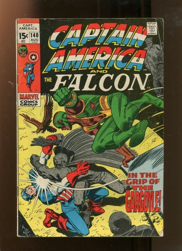 CAPTAIN AMERICA #140 (4.0) IN THE GRIP OF THE GARGOYLE! 1971