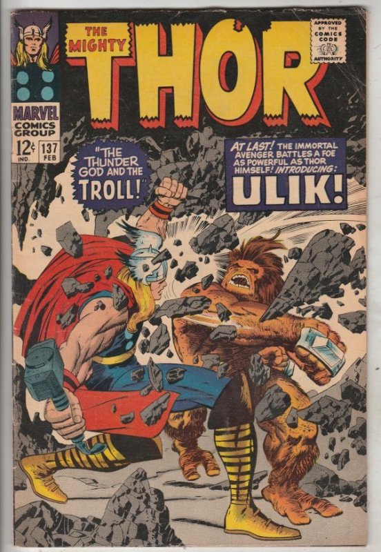 Thor, the Mighty #137 (Feb-69) FN Mid-Grade Thor