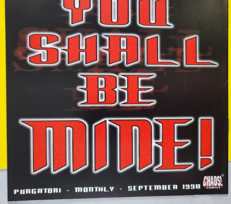 Purgatori Sneak Peek Preview 1998 Chaos! Comics Al Rio Limited VF+