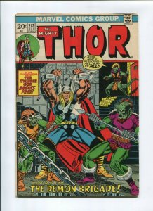 THOR #213 (7.5) 1973 DEMON BRIGADE