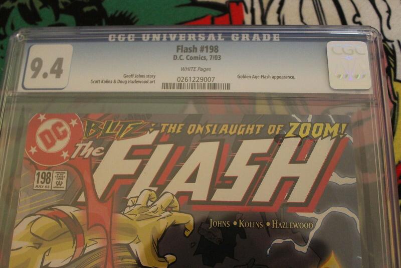 The Flash #198 CGC 9.4 Volume 2 Golden Age Flash Appearance 2003 White pgs