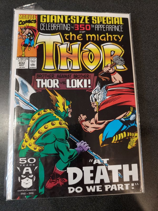 ​The Mighty Thor #432 THOR VS. LOKI NM