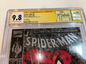 Spider-Man (1990) # 1 (CGC 9.8) Signec Todd Mcfarlane • Silver Edition