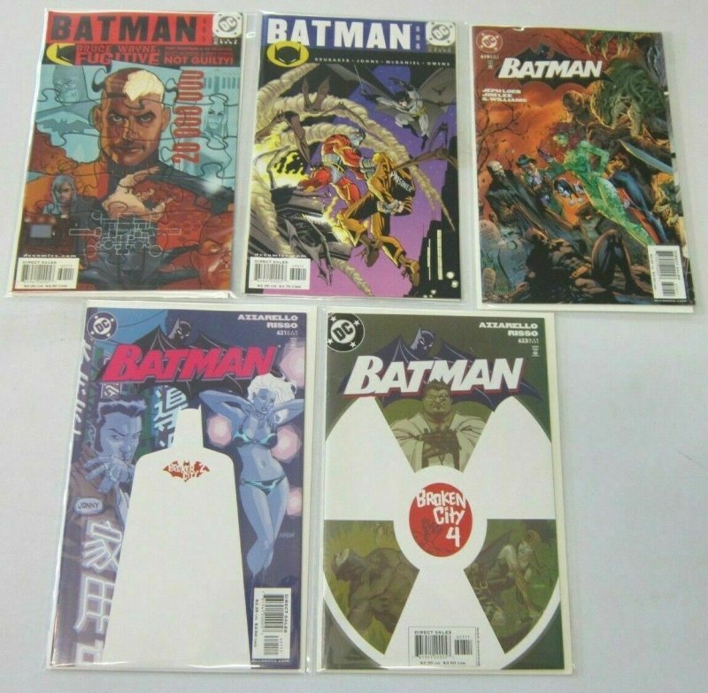 Batman comic lot from:#537-623 21 different 8.0 VF (1998-2004)