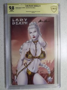 LADY DEATH: GALLERY # 1 CBCS SS 9.8. SIGNED PULIDO LADY SLAVE NICE