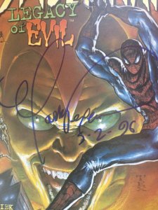 Spiderman Legacy Of Evil # 1 Signed By Artist! Mark Texeira VF-NM Marvel Comics  