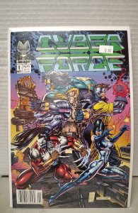 Cyber Force #1 Newsstand Cover (1992). H29