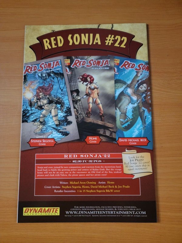 Red Sonja v1 #21 Cover C Variant ~ NEAR MINT NM ~ 2007 Dynamite Comics