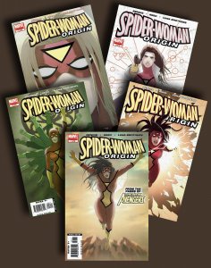Spider-Woman: Origin #1,2,3,4,5 Full Set Bendis Luna Brothers NM