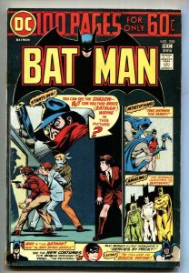 BATMAN  #259 COMIC BOOK 1974-DC-The Shadow-Giant Size Comic book vg-