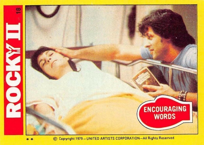 1979 Topps Rocky II #18 Encouraging Words > Adrian Balboa > Rocky > Stallone