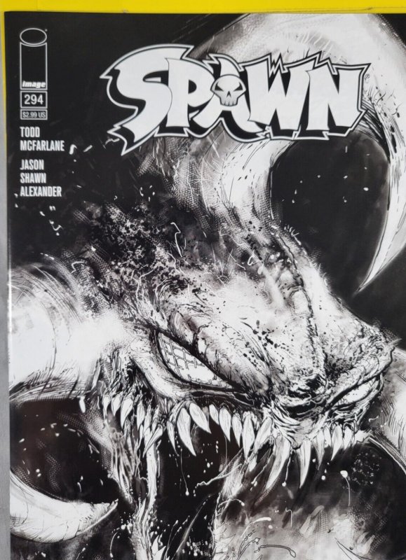 Spawn #294 McFarlane & Mattina Black White 2019 Variant Spawn/Violator Hybrid