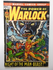 Warlock #1 (1972) VG- Condition moisture stain