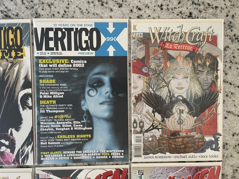 6 DC Comics Un-Men # 1 2 + Witchcraft # 1 3 + Vertigo Preview & Crime #1 NM CM47