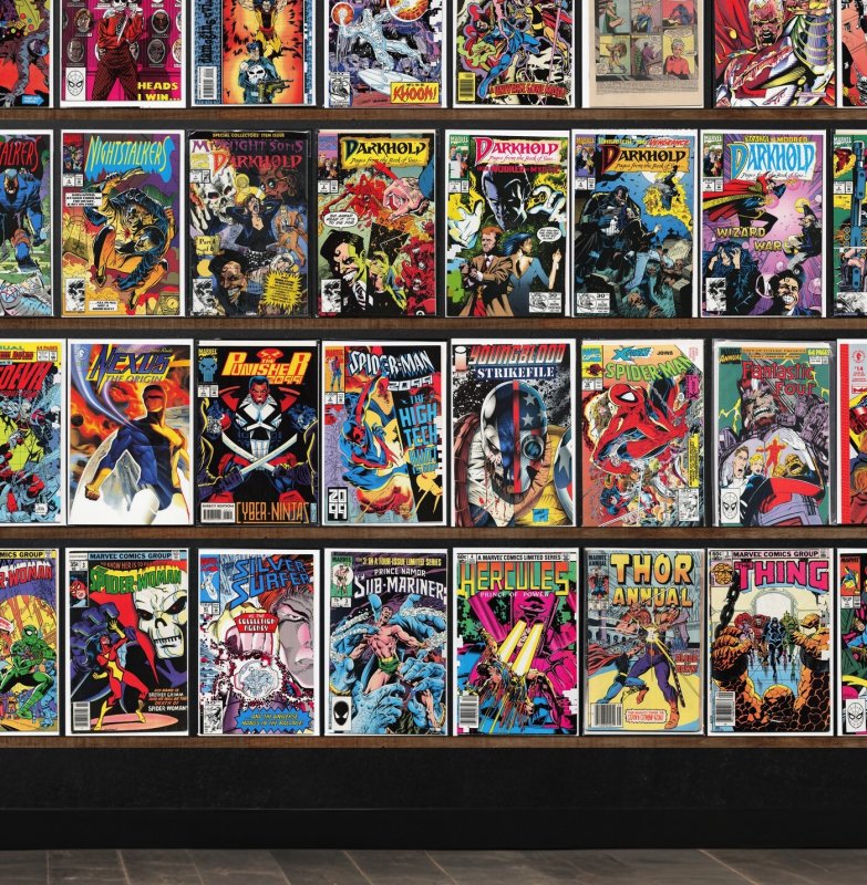 Huge Lot 150+ Comics with The Thing, Silver Surfer, Wolverine, Nomad & More!