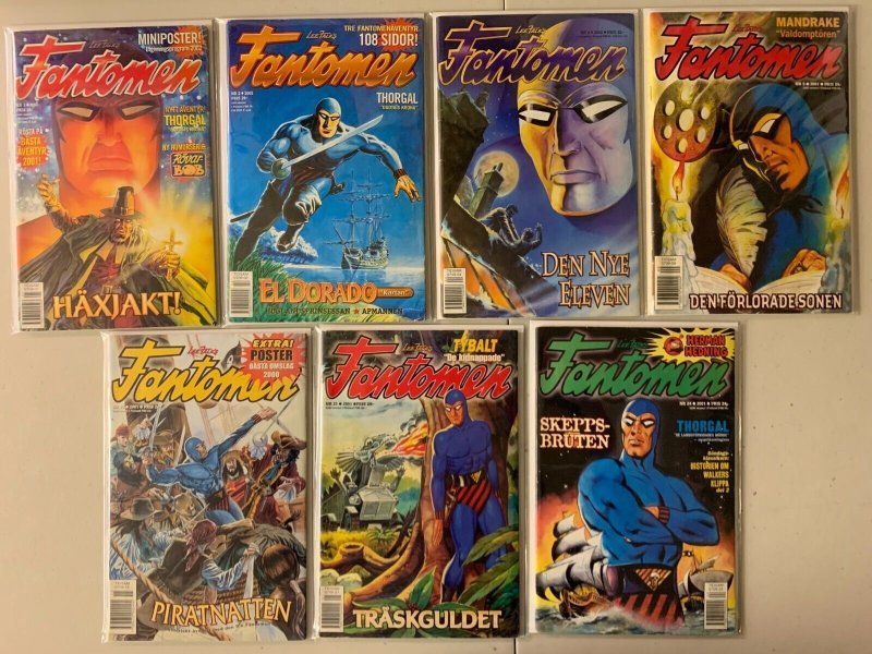 Phantom Fantomen Swedish Phantom comics lot #1-24 7 diff 4.0 (2001-02)