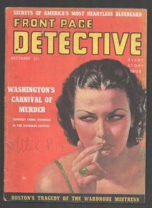 Front Page Detective #3 12/1936-Harwood Forsgren cover-Crime-violence-exploit...