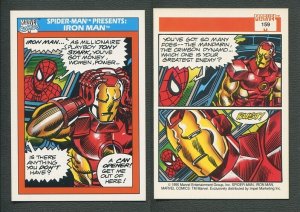 1990 Marvel Comics Card  #159 (Spiderman Presents: Iron Man) MINT