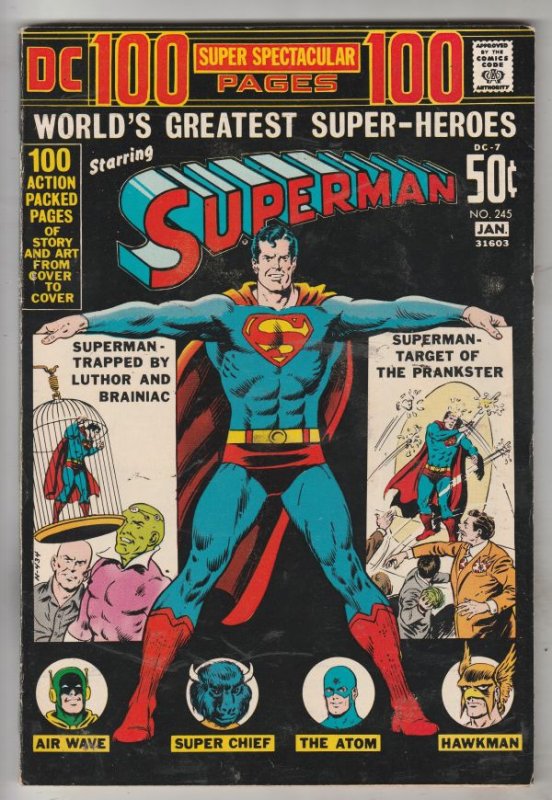 Superman #245 (Jan-72) FN/VF Mid-High-Grade Superman