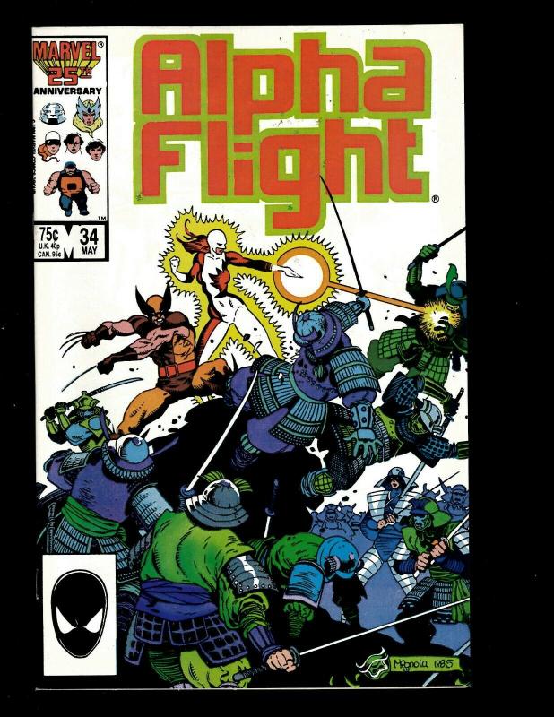 15 Alpha Flight Comics #25 26 27 28 29 30 31 32 33 34 35 36 37 89 Annual #1 JF4