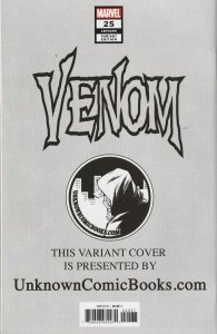 Venom # 25 Tyler Kirkham Unknown Comics Variant Cover NM Marvel 2020 [T4]