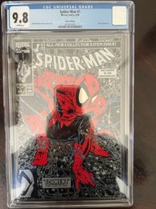 Spider-Man #1 (1990) Silver Edition - CGC 9.8 ! Perfect!