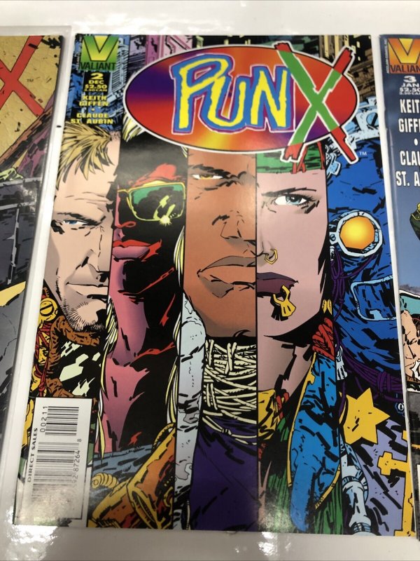 Punx (1995) Set Issue # 1-4 Valiant Comics • Keith Giffen • Claude St. Aubin •