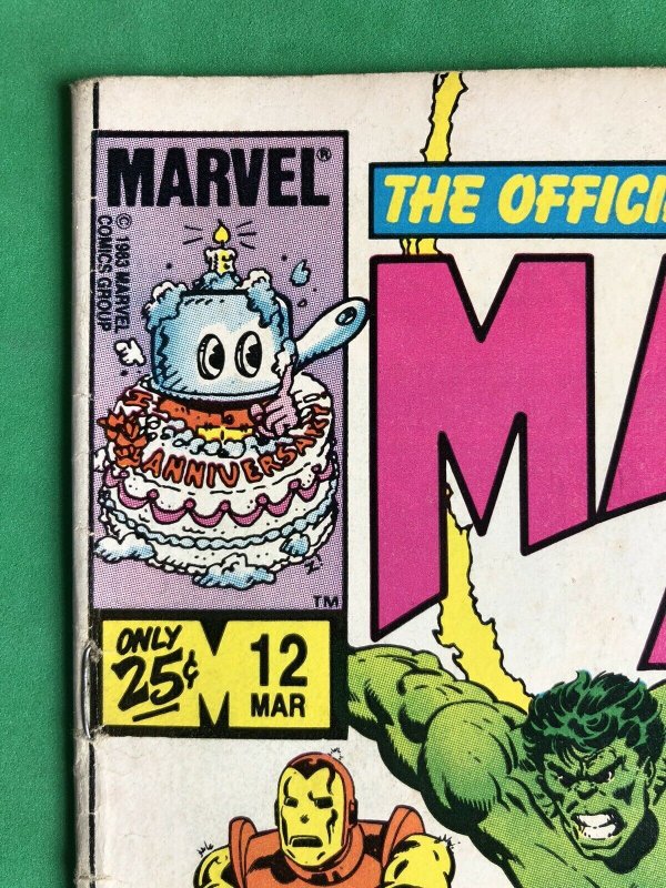 Marvel Age #12 (1984) w/Preview Sketch Spider-Man Black Costume Red Logo