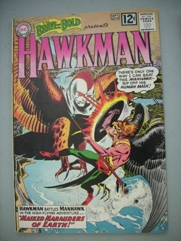 BRAVE AND BOLD 43 VG+ Hawkman